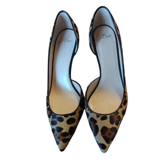 NEW J.Crew D'Orsay Pumps Heels Shoes Leopard Size 10 1/2 - Picture 2 of 7